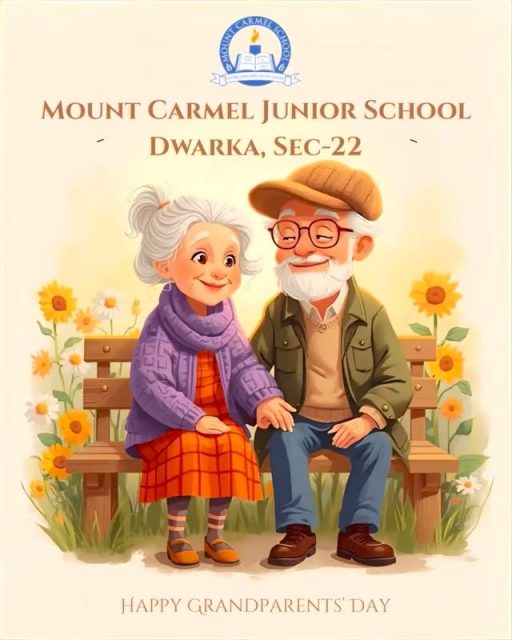 ✨A day filled with love and joy at Mount Carmel Junior School Dwarka, sec 22 as we celebrated our incredible grandparents on 25th October 2025- Honouring and praying for the grandparents, & sharing laughter through fun games.