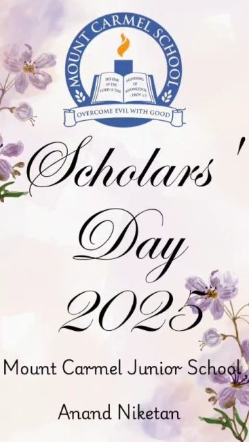 Scholars' Day 2025-
Celebrating hardwork, dedication and excellence.
Mount Carmel Junior School, Anand Niketan congratulates all Super Achievers for the session 2024-2025.
#mountcarmelschool #mountcarmel #mountcarmelschools #scholars #excellence