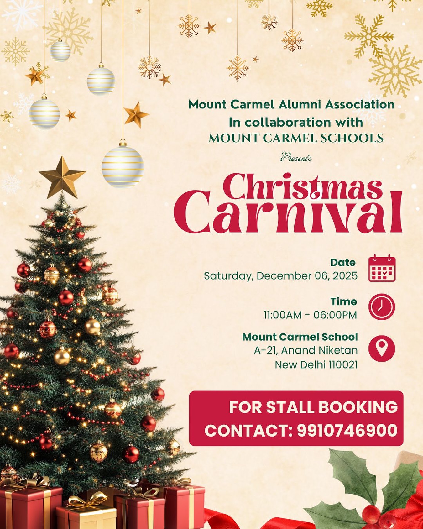 🌲 CALL FOR STALLS - step into the magic and festivity of Christmas! 🎄