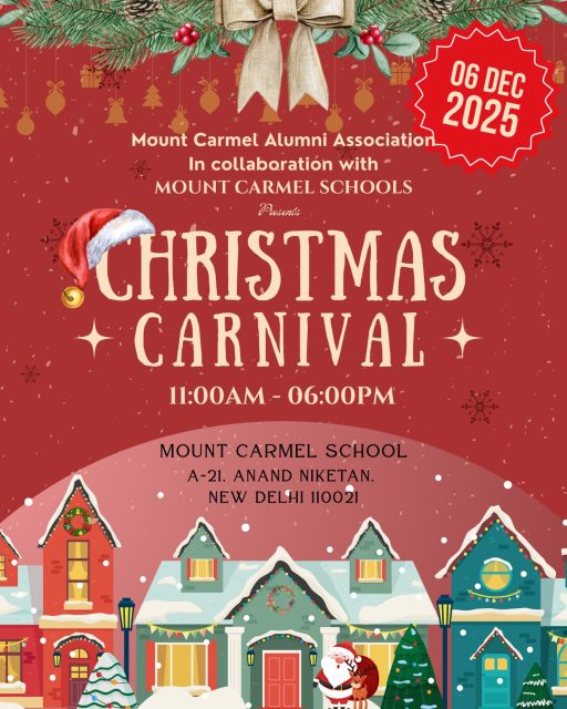 🎉 Dive into fun activities, music & festive games! 🎶🎄✨

🛍️ Explore festive pop-ups featuring multiple well-known brands — perfect for holiday shopping and delicious treats! 🍩☕🌯

🎅 Celebrate the season in true Mount Carmel style! ❤️💫

#ChristmasCarnival #MCSChristmasCarnival #MountCarmelSchool #DelhiEvents #ChristmasInDelhi