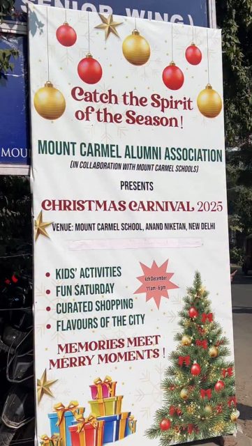Food, fun, swings, and smiles! 🎅✨
Christmas Carnival 2025 at Mount Carmel School a day full of joy! 🎡🎄
#ChristmasCarnival #FunDay #MountCarmelSchool
#CarnivalVibes #SchoolEvents #KidsCarnival #ReelFun #SchoolLife