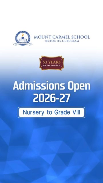 #MountCarmelSchool #AdmissionsOpen2026 #GurugramSchools #NurseryAdmissions #PrimaryEducation