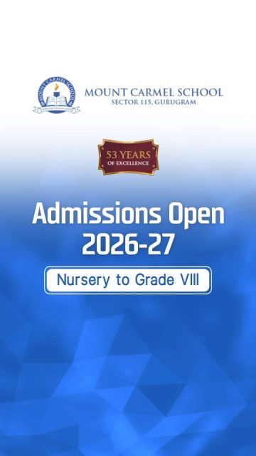 #MountCarmelSchool #AdmissionsOpen2026 #GurugramSchools #NurseryAdmissions #PrimaryEducation