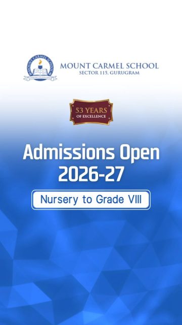 #MountCarmelSchool #AdmissionsOpen2026 #GurugramSchools #NurseryAdmissions #PrimaryEducation