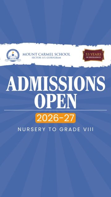 #MountCarmelSchool #AdmissionsOpen2026 #GurugramSchools #NurseryAdmissions #PrimaryEducation