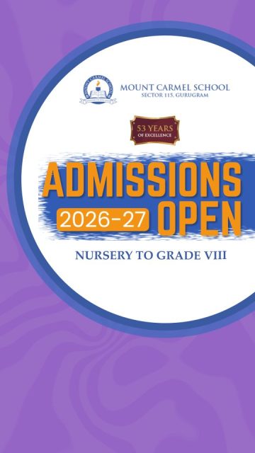 #MountCarmelSchool #AdmissionsOpen2026 #GurugramSchools #NurseryAdmissions #PrimaryEducation