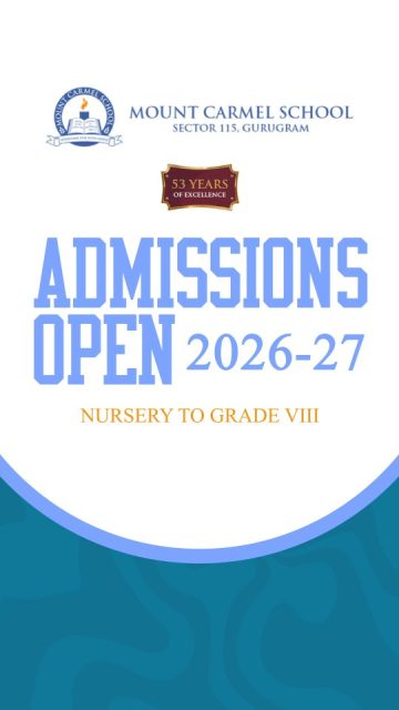 #MountCarmelSchool #AdmissionsOpen2026 #GurugramSchools #NurseryAdmissions #PrimaryEducation