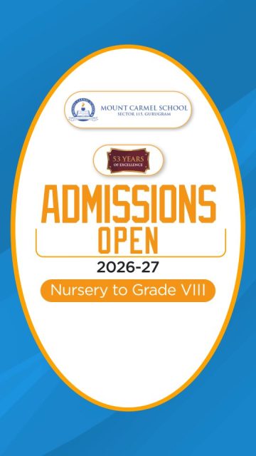#MountCarmelSchool #AdmissionsOpen2026 #GurugramSchools #NurseryAdmissions #PrimaryEducation