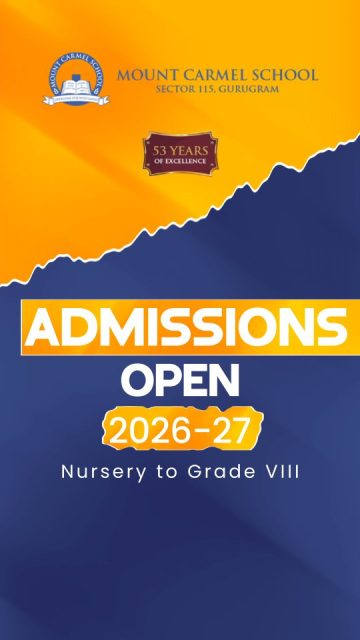 #MountCarmelSchool #AdmissionsOpen2026 #GurugramSchools #NurseryAdmissions #PrimaryEducation