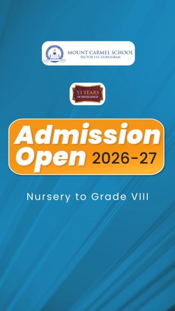 #MountCarmelSchool #AdmissionsOpen2026 #GurugramSchools #NurseryAdmissions #PrimaryEducation