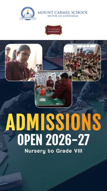 #MountCarmelSchool #AdmissionsOpen2026 #GurugramSchools #NurseryAdmissions #PrimaryEducation