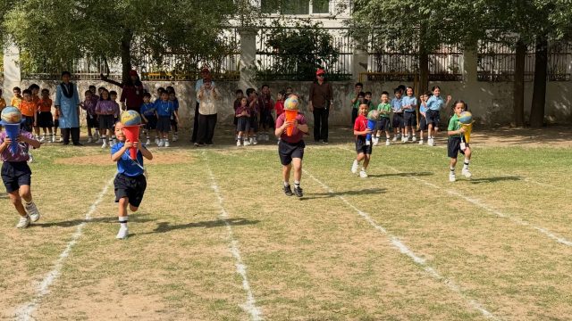 “Little Champs on the Field:
Classes 1-3 Showcased their Sporting Spirit!”

MCS Jr. School, Dwarka, Inter-House Sports Competition.