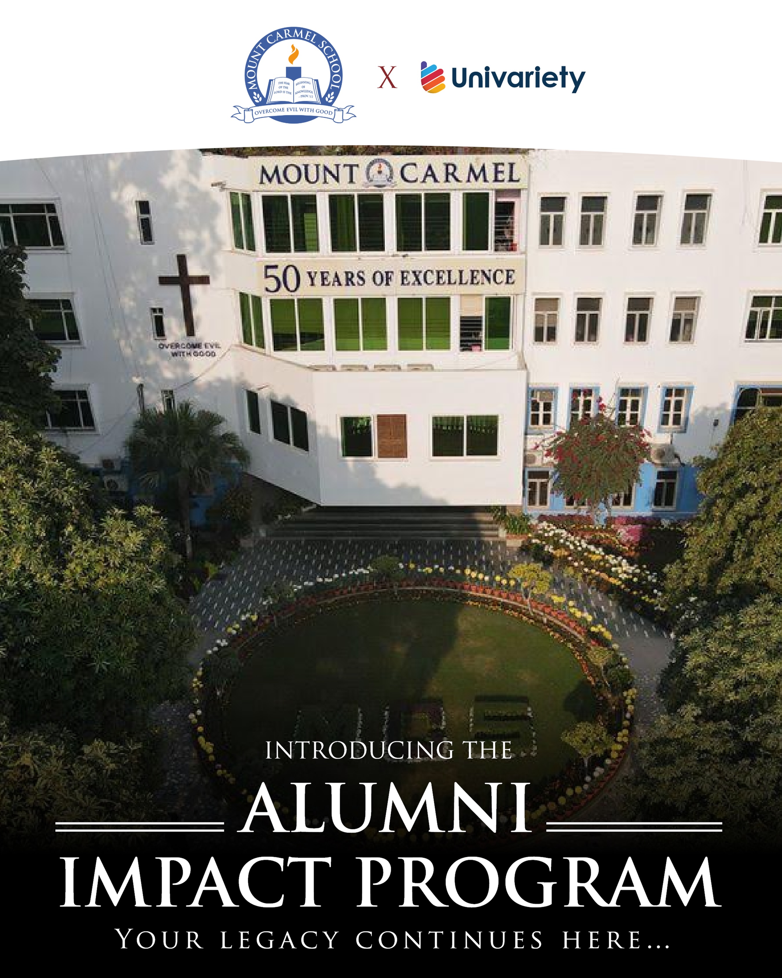 For generations, Mount Carmel School has been more than an institution. It has been a place where values are nurtured, aspirations take flight, and lifelong bonds are forged. The MCS legacy lives on through its alumni, who continue to make a meaningful impact across professions, industries, and communities around the world.
As we celebrate this remarkable community, we are delighted to introduce the Mount Carmel School Alumni Impact Program, in partnership with Univariety—an initiative designed to strengthen alumni connections, celebrate inspiring journeys, and create meaningful opportunities to reconnect, collaborate, mentor, and give back.
It’s time to reconnect with your alma mater and fellow alumni.
Register here: https://ags.univariety.com/user/MCSAnandNiketan/signup
MCS Anand Niketan Alumni, stay tuned! More details coming soon.
#MountCarmelSchoolAlumni #MCSLegacy #AlumniNetwork #AlumniImpactProgram #Univariety
