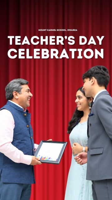 Teachers’ Day at Mount Carmel School, Dwarka was a celebration straight from the hearts of our students! ✨
From a special assembly filled with soulful songs 🎶, energetic dances 💃, delightful enactments 🎭 and plenty of laughter, to special awards celebrating our wonderful teachers 🏆 — every moment was thoughtfully put together to say one thing:
“Thank you for shaping dreams, building confidence and making a difference every single day! “
#TeachersDayCelebration #MCSDwarka #MountCarmelSchool #ThankYouTeachers #TeachingFraternity GratefulHearts
