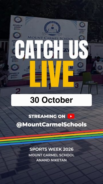 The race for glory is on!
From the thrill of competition to the determination to give it your all, get ready for two days of sporting action at **Mount Carmel School Sports Day 2026!**
📅 **30th October**
📺 **Watch it LIVE on our official YouTube channel!**
Cheer for your teams, celebrate our athletes, and be part of the excitement wherever you are.
**Don’t miss the action. Tune in LIVE!**
#MountCarmelSchool #SportsDay2026 #SportsAtMCS #LiveStreaming #SchoolSports TeamSpirit MCSDelhi